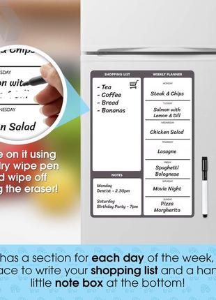 Магнитный планировщик ¦ a4 сухая доска уведомления блокнот4 фото