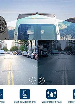 Автомобильная камера заднего вида для vw t5 bus transporter multivan caravelle business3 фото