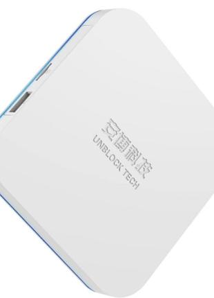 Tech ubox 9 pro max tv box 9-го покоління, android 10, 4 гб ram, 64 гб, 6k hdr, ai пульт