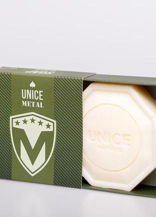 Натуральне мило unice metal для чоловіків, 100 г1 фото