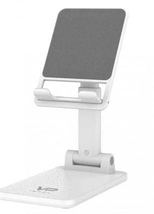 Универсальный настольный держатель подставка veron для мобильного телефона планшета s75t white1 фото