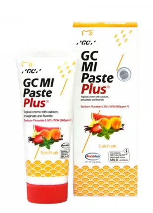 Крем для зубів gc mi paste plus tutti-frutti, 35 мл1 фото