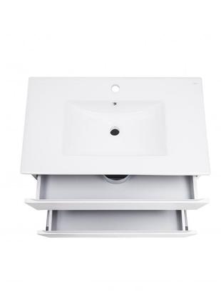 Комплект qtap albatross 810х725х460 white тумба підвісна + раковина урізна qt0172tp800d3080cw5 фото