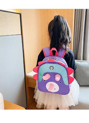 Детский рюкзак, фиолетовый.4 фото