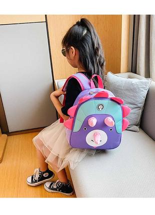 Детский рюкзак, фиолетовый.7 фото