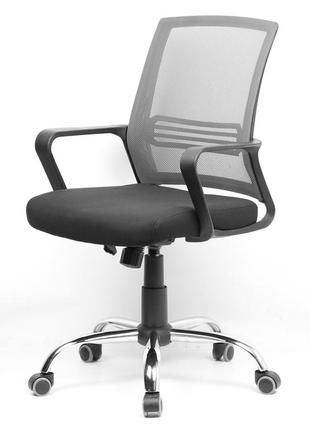 Комп'ютерне офісне крісло deli grey