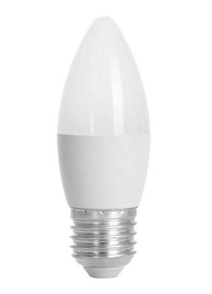 Лампа led alfa c35 свеча 6вт 230в 3000к e27 iek2 фото
