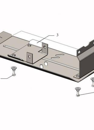 Защита заднего моста suzuki vitara 2015- kolchuga