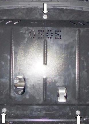 Защита двигателя ford fiesta vii ecoboost 2012-2017 kolchuga