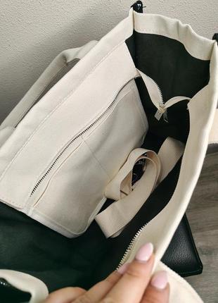 Сумка шоппер текстильна mark jackson mj марк джейкобс the tote bag 4