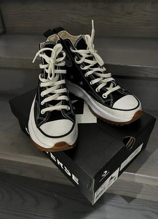 Кеди converse run star hike canvas platform