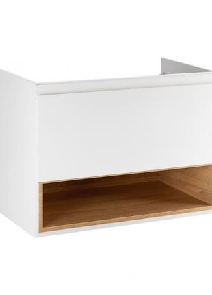 Тумба підвісна qtap robin 800х580х500 white/whitish oak qt1374tpв8001nwwo