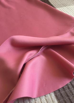 Нежная розовая юбочка с воланом5 фото