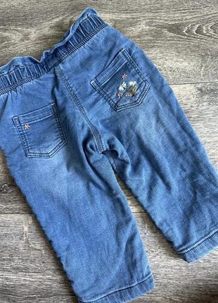 Стильні, фірмові джинси, 6-9 місяців4 фото