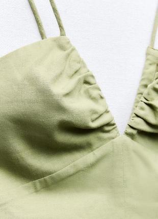 Сукня середньої довжини з льоном9 фото