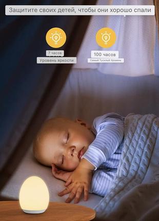 Ночной свет mediacous для детей, детский ночной свет с 7 функциями6 фото