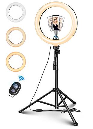 Штатив elegiant 10,2" selfie ring light с держателем сотового телефона