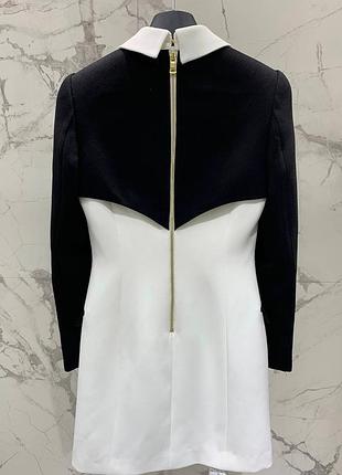 Сукня balmain чорна з білим 6