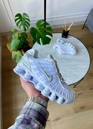 Nike shox tl white silver