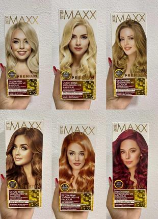Краска для волос maxx deluxe 7.1 пепельно-русый, 50 мл+50 мл+10 мл3 фото