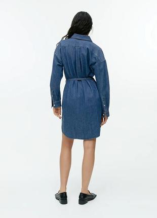 Джинсова сукня з поясом arket 11991652 фото