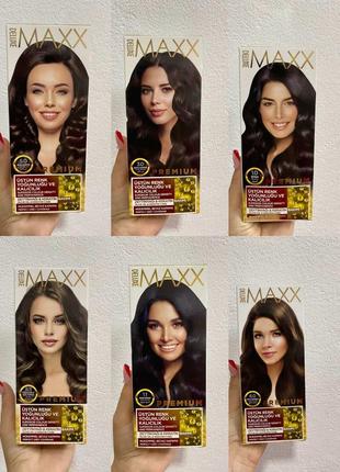 Краска для волос maxx deluxe 1.0 черный, 50 мл+50 мл+10 мл4 фото