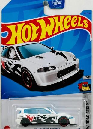 Машинка hot wheels - honda civic custom - 2023 drag strip (#172) - hkh33