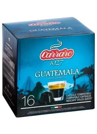 Кава в капсулах carraro guatemala, 16 капсул dolce gusto