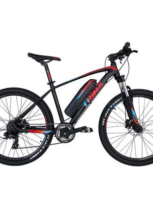 Велосипед 26" trinx e-mode x1e lite matt-black-red-blue рама 17
