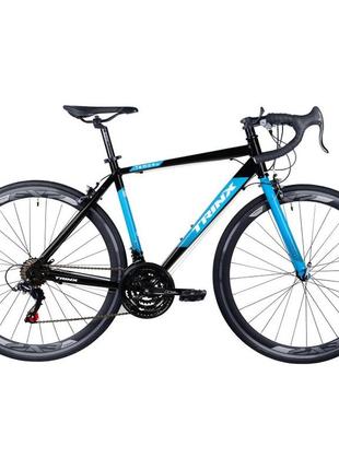 Велосипед trinx tempo 1.0 2021 700c рама-54 см black-blue-white (10700169)