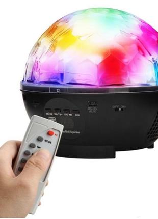 Диско-куля на акумуляторі charging crystal magic ball stage light rjl-608