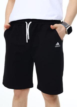 Підліткові чорні шорти adidas на хлопчика туреччина на 6-14 років