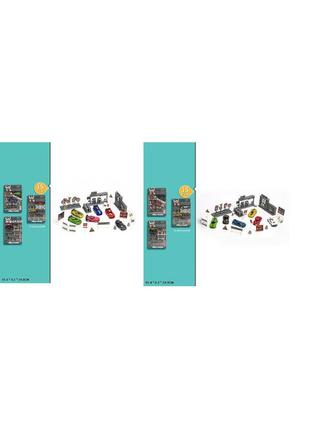 Іграшковий набір транспорту метал арт. 2127/2127a, 2 види, 15 елементів в наборі, у короб. 15.4*4.2*24 см.