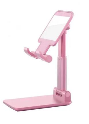 Универсальный держатель подставка mobile phone holder для мобильного телефона планшета l-301 розовая/pink3 фото