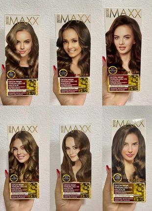 Фарба для волосся maxx deluxe 6.0 темно-русявий, 50 мл+50 мл+10 мл2 фото