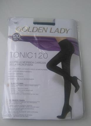 Плотные матовые колготы golden lady tonic 120