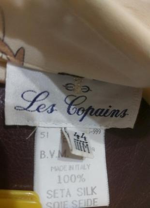 Винтажная рубашка  из натурального шелка  les  copains    italy6 фото