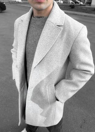 Пальто чоловіче кашемірове на весну пальто кашемірове класика8 фото