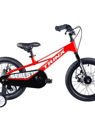 Дитячий велосипед 16" trinx seals 16d 2022 red-grey-white (10700151)