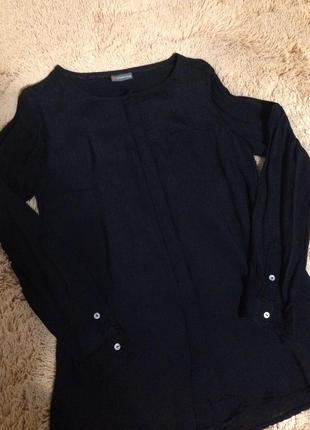 Блуза чёрная классическая2 фото