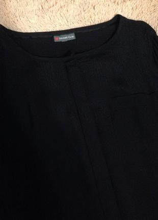 Блуза чёрная классическая3 фото