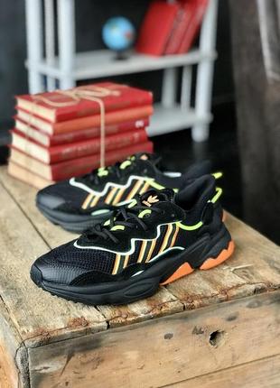 Мужские кроссовки adidas ozweego balck/orange