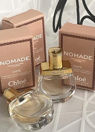 Оригинальн! mиниатюра 5 мл nomade jasmin naturel intense от chloé1 фото