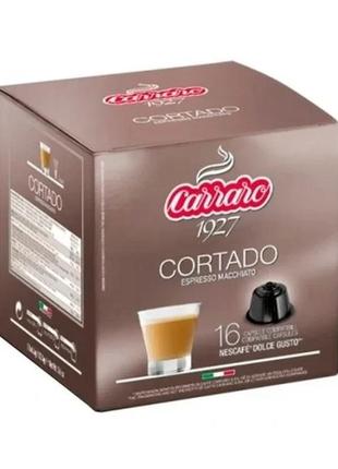 Кофе в капсулах carraro cortado, 16 капсул dolce gusto