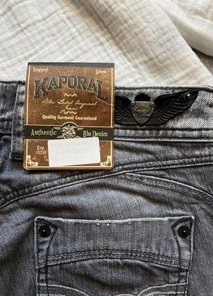 Серые, французские, джинсы, прямые, kaporal,8 фото