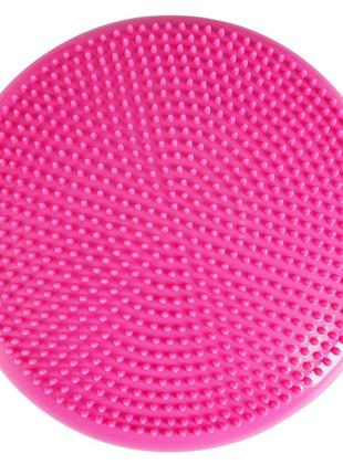 Балансировочная подушка-диск cornix 33 см (сенсомоторная) массажная xr-0055 pink6 фото