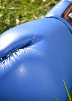 Боксерські рукавиці powerplay 3004 classic сині 18 унцій8 фото