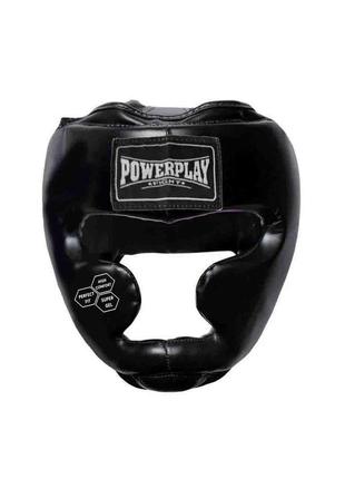 Боксерський шолом тренувальний powerplay 3043 чорний xl3 фото