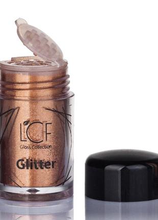 Глиттер lcf gloss collection тон 2 розовый, 4.5 г,