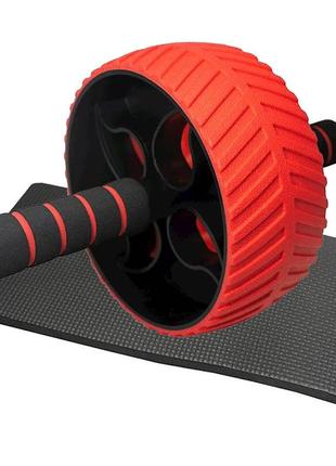 Колесо для преса power system ps-4107 full grip ab red + килимок red/black